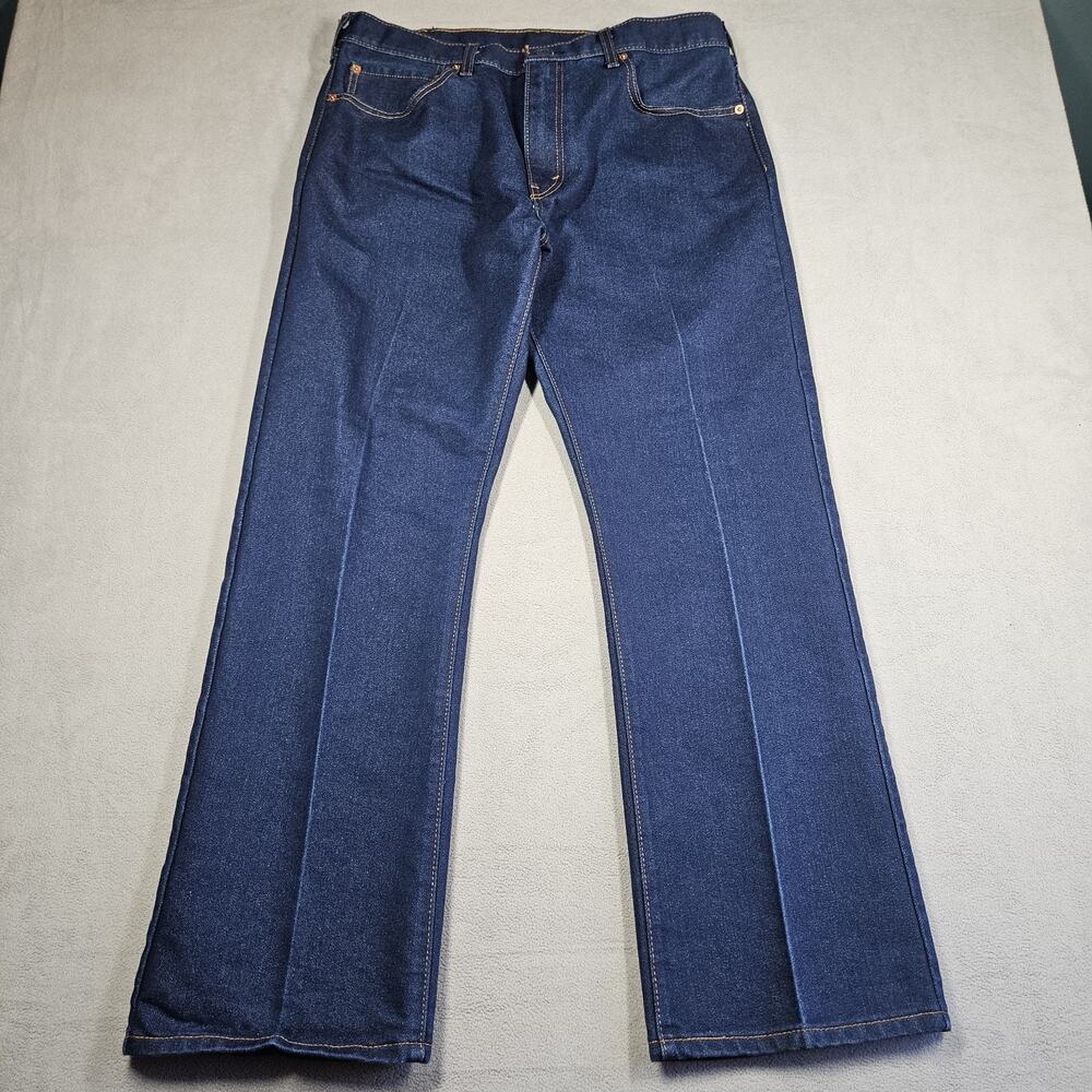 Levi’s 517 Jeans Mens 35x30* Dark Wash Bootcut Denim Blue Western Cowboy Crease